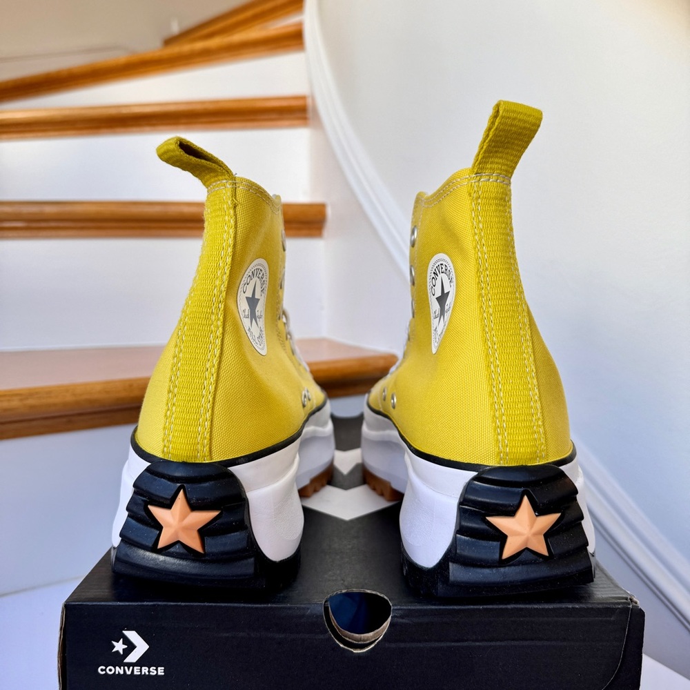 NWT Converse Run Star Hike Platform bitter lemon high top Chuck Taylor sneakers - Picture 6 of 12